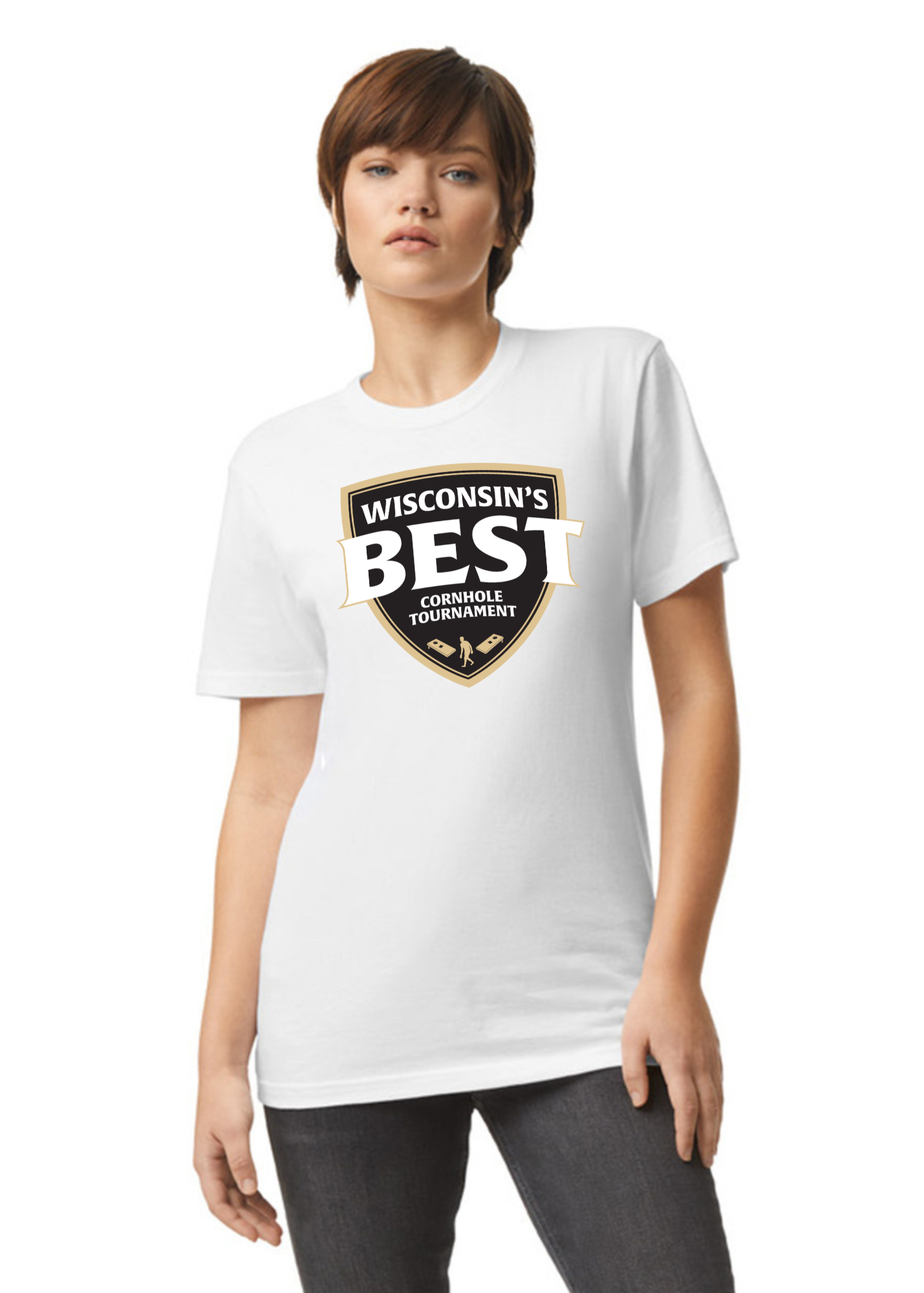 Wisconsin's Best Logo T Shirt (Full Front)