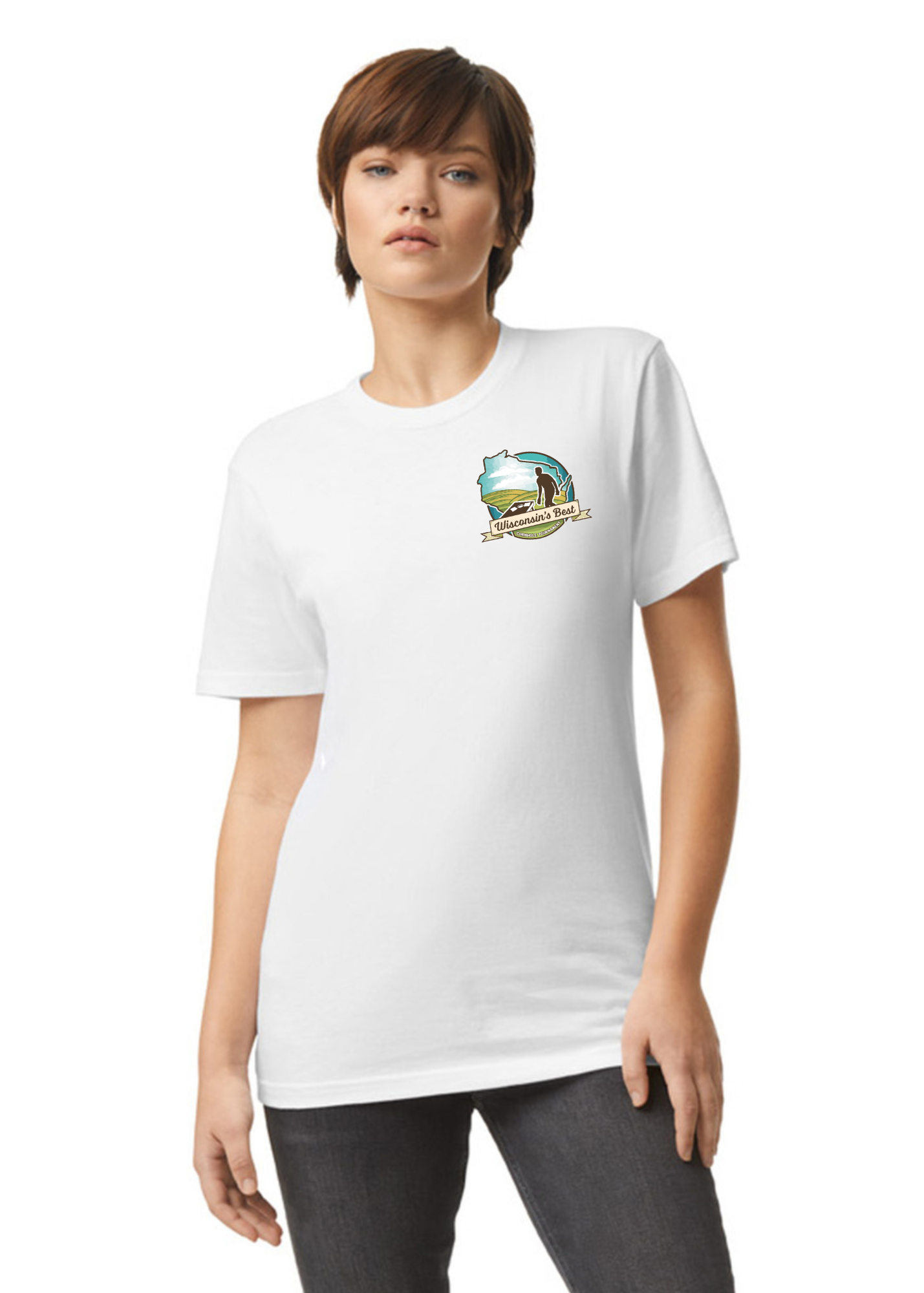 Wisconsin's Best Logo T Shirt (Front Chest)