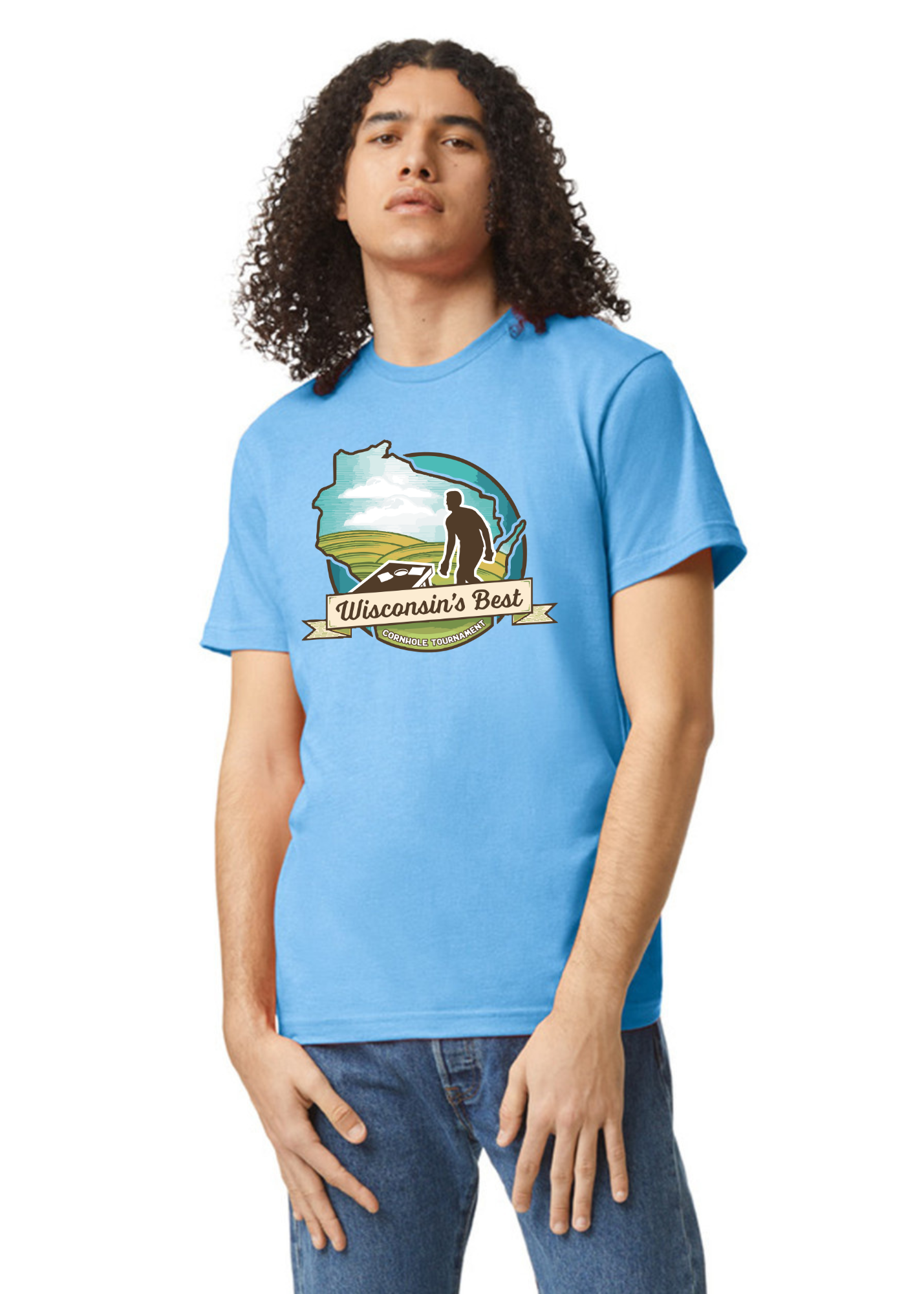 Wisconsin's Best Logo T Shirt (Full Front)
