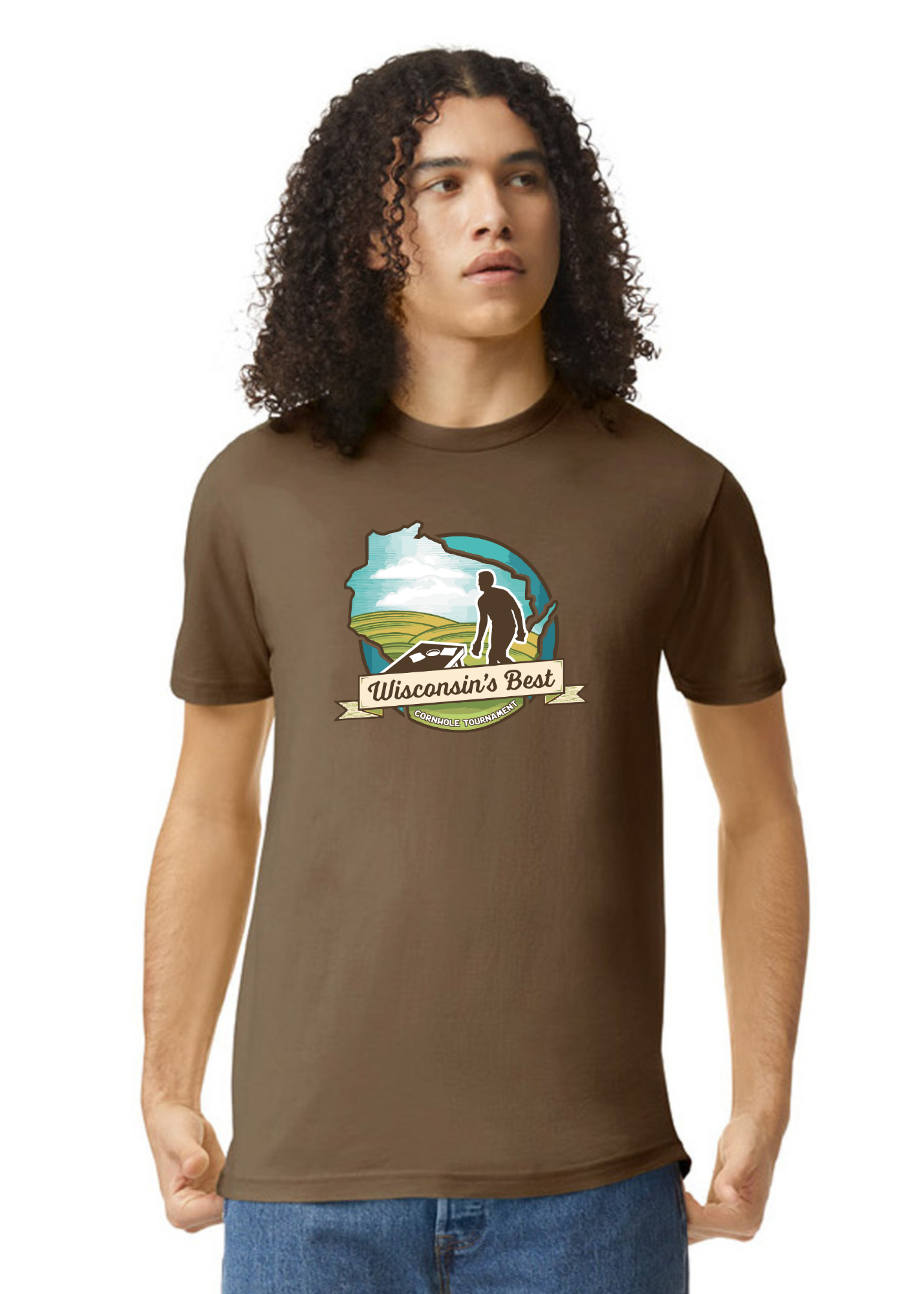 Wisconsin's Best Logo T Shirt (Full Front)