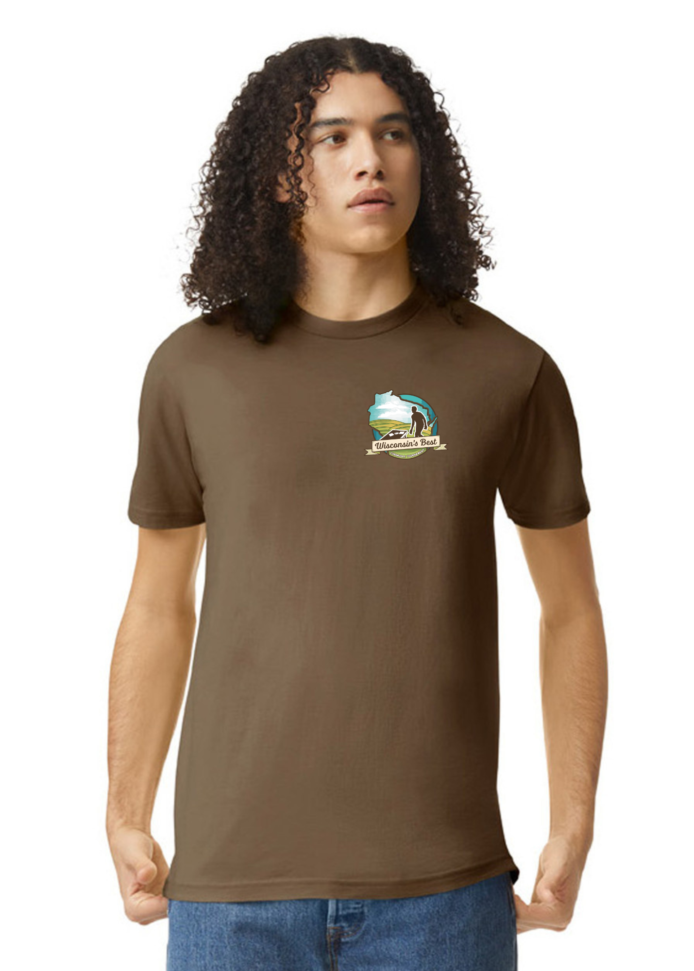 Wisconsin's Best Logo T Shirt (Front Chest)