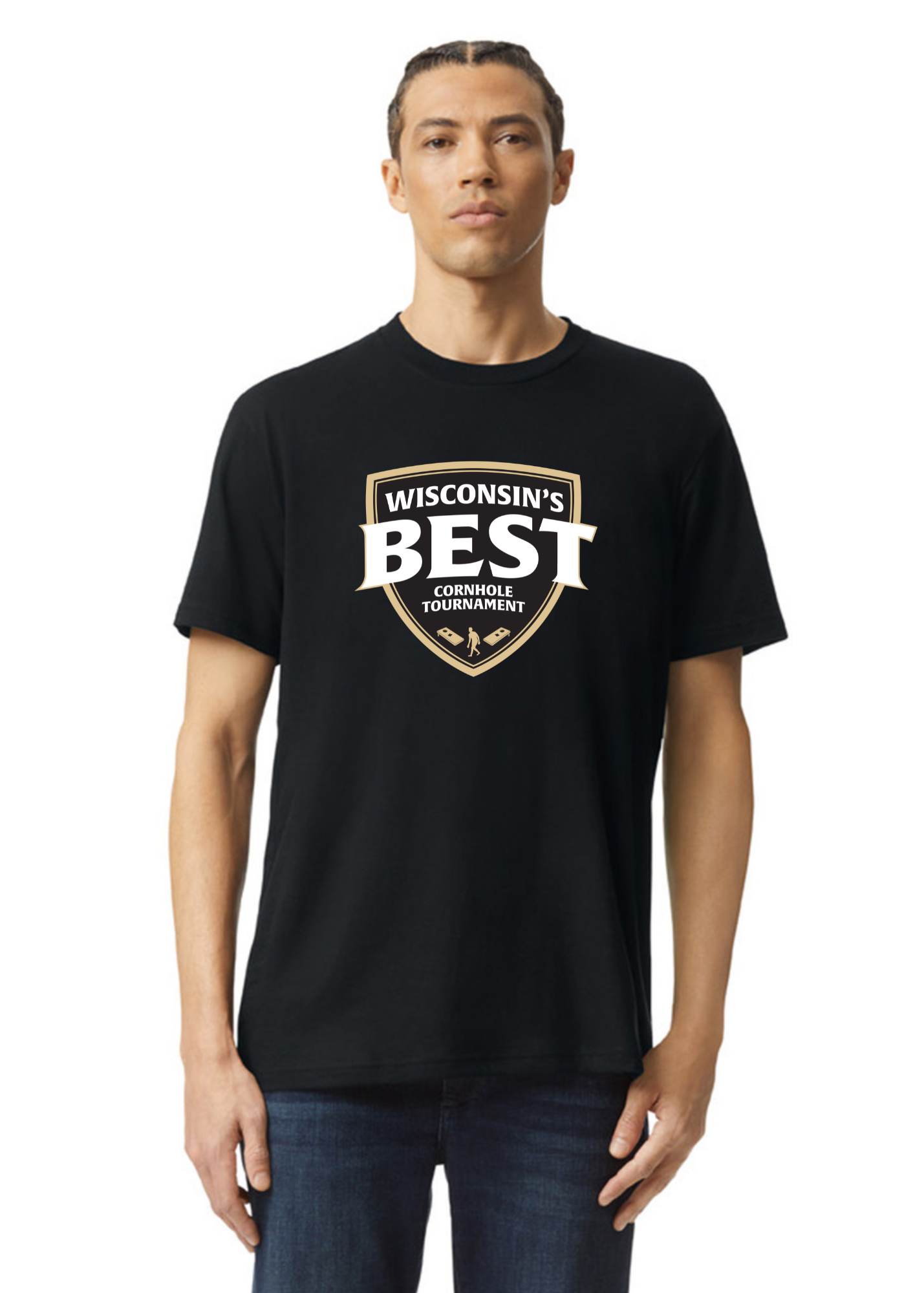 Wisconsin's Best Logo T Shirt (Full Front)