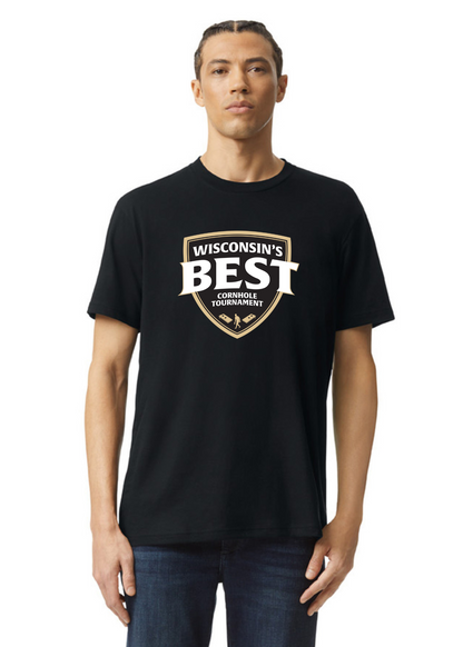 Wisconsin's Best Logo T Shirt (Full Front)