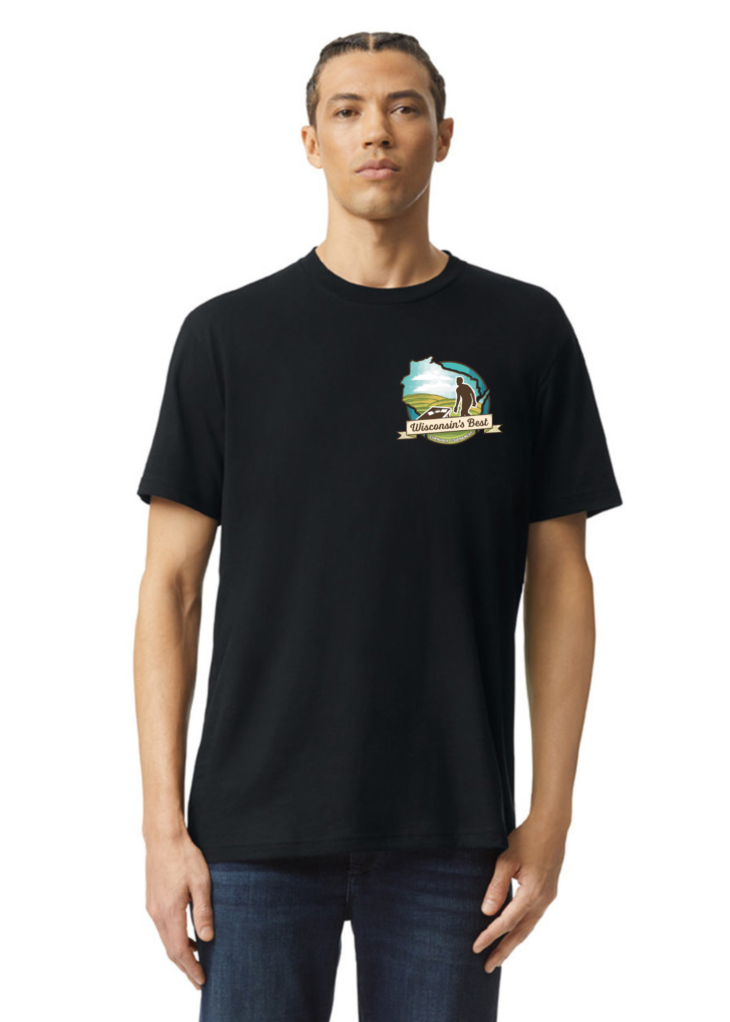 Wisconsin's Best Logo T Shirt (Front Chest)